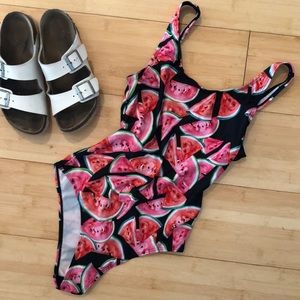 Watermelon One Piece Bathing Suit